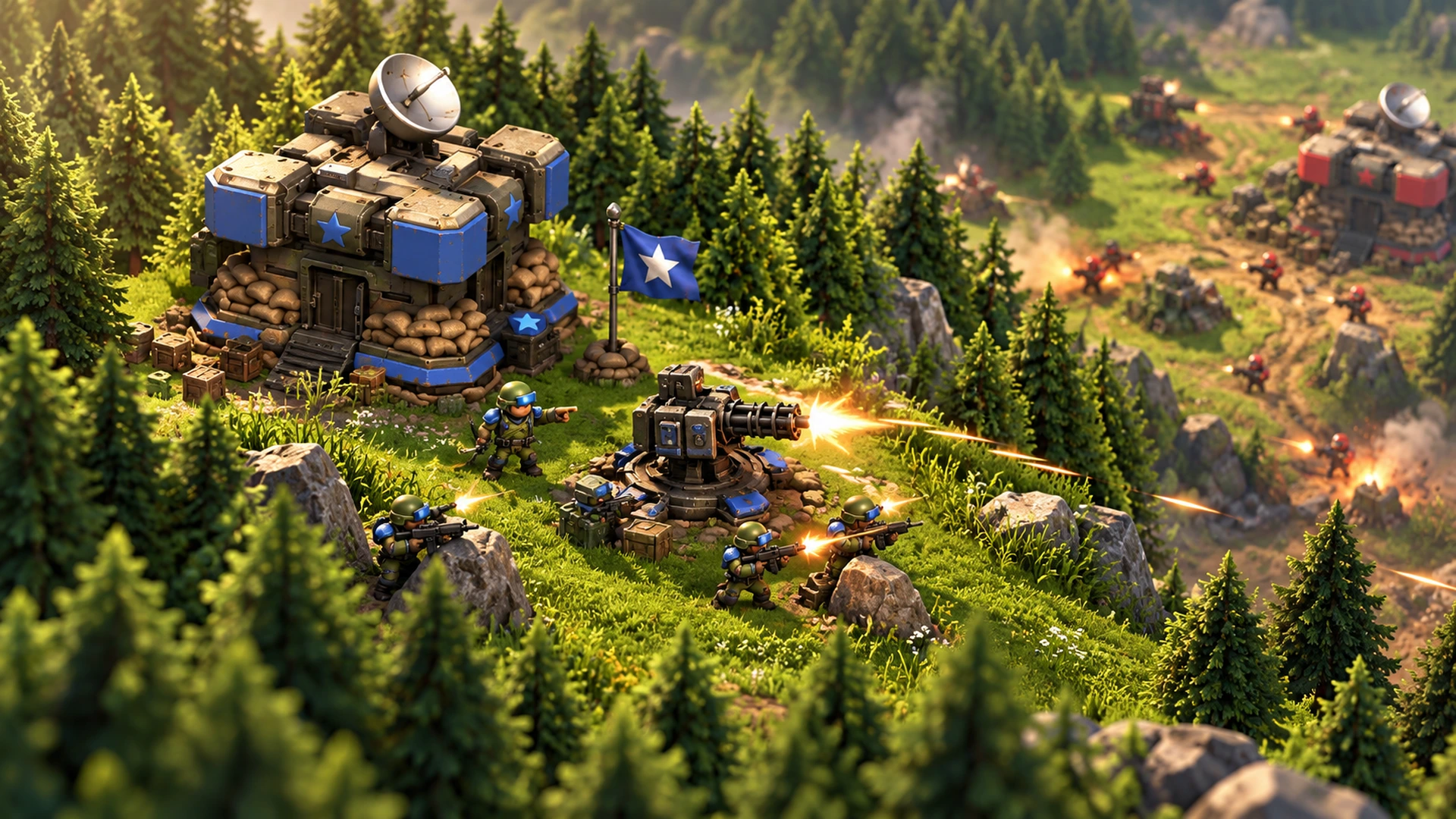 Tactical Cover concept artwork inspired by its battlefield and squad combat